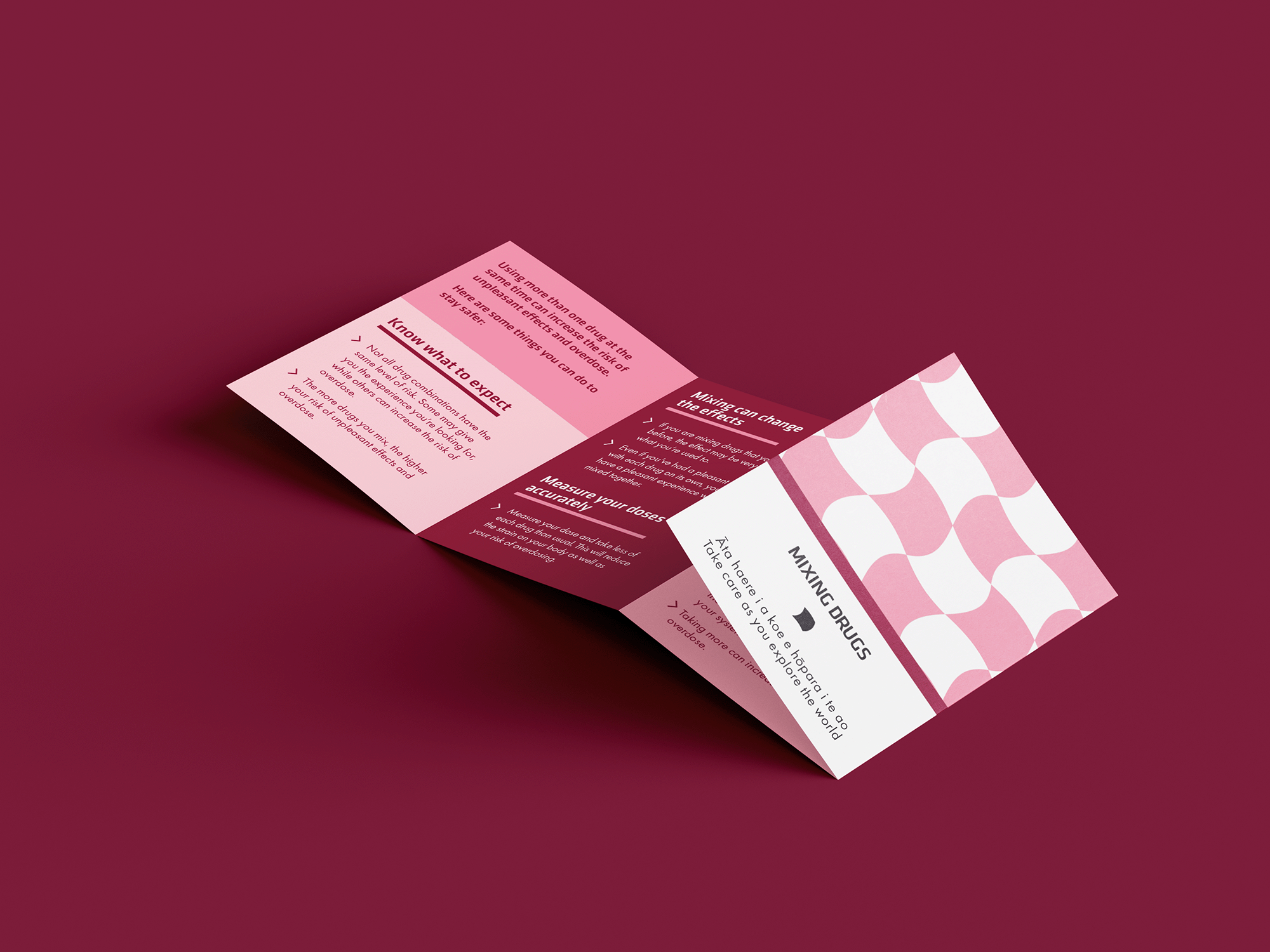 Mixing drugs brief advice card NZ Drug Foundation