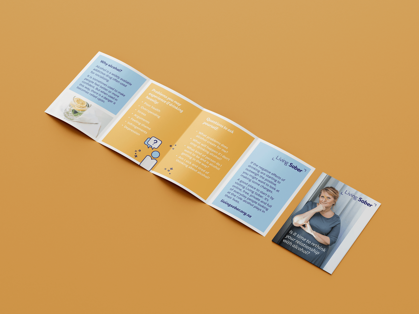 Living Sober flipcard