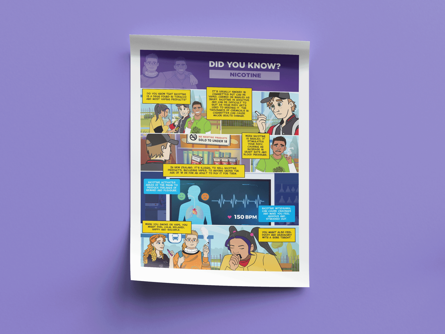 Did you know: Nicotine poster - Download