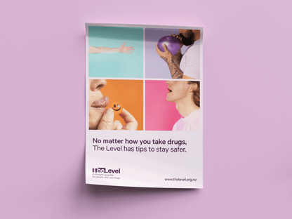 The Level 'No matter how you take drugs' poster - A3