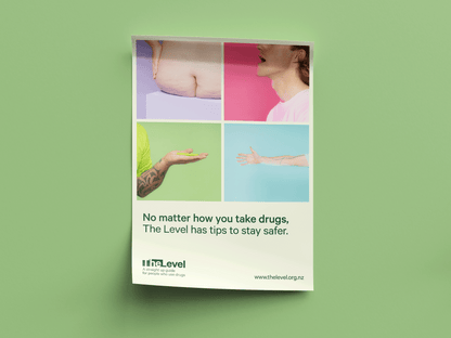 The Level 'No matter how you take drugs' poster - A3