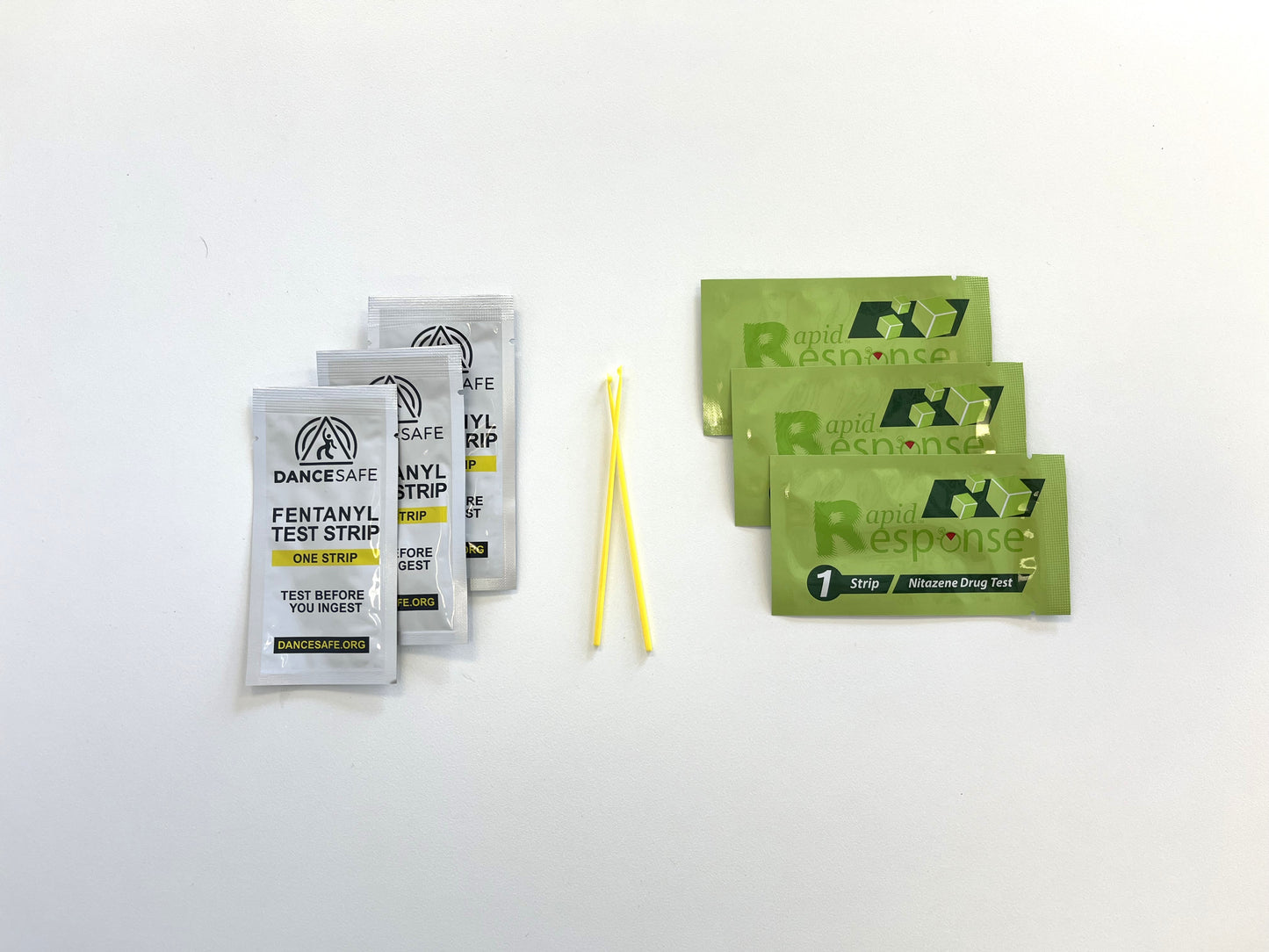 Fentanyl and nitazene test strip pack